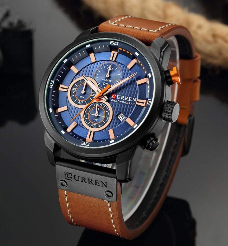 Curren 8291-Watch Ideas-Brown-Black