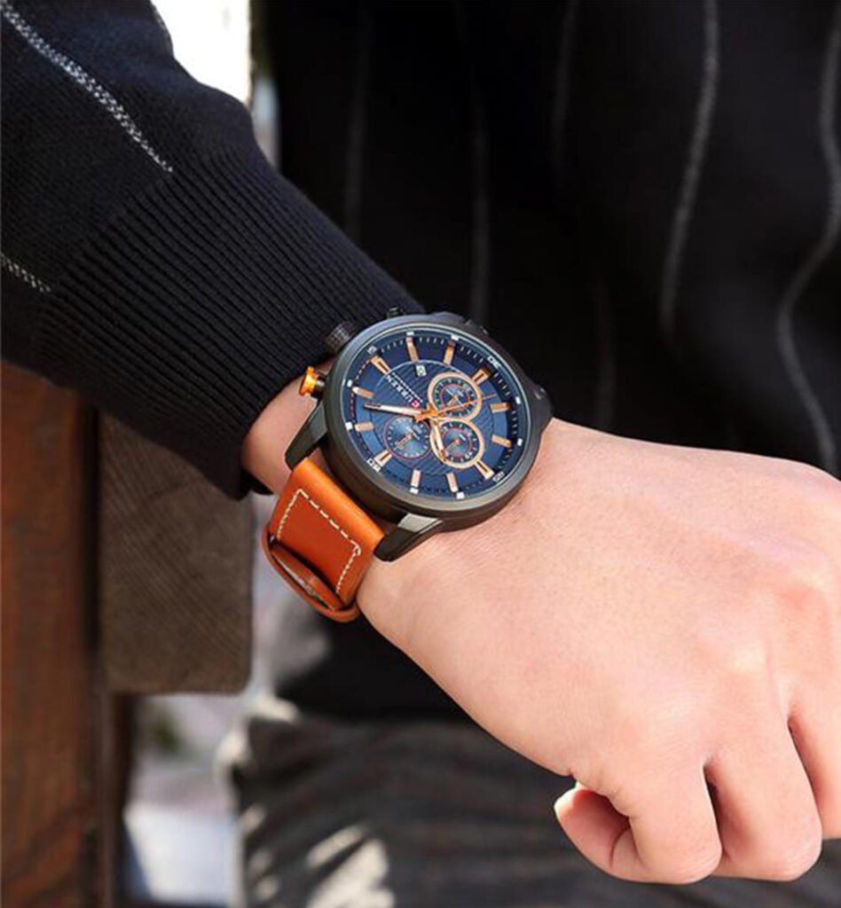 Curren 8291-Watch Ideas-Brown-Black