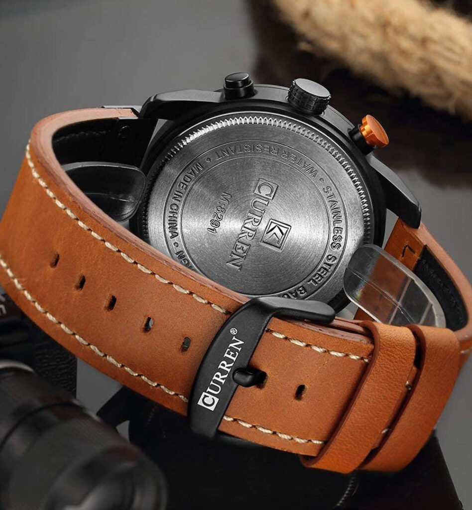 Curren 8291-Watch Ideas-Brown-Silver