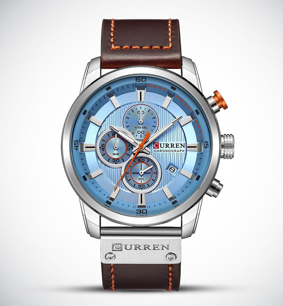 Curren 8291-Watch Ideas-Brown-SkyBlue