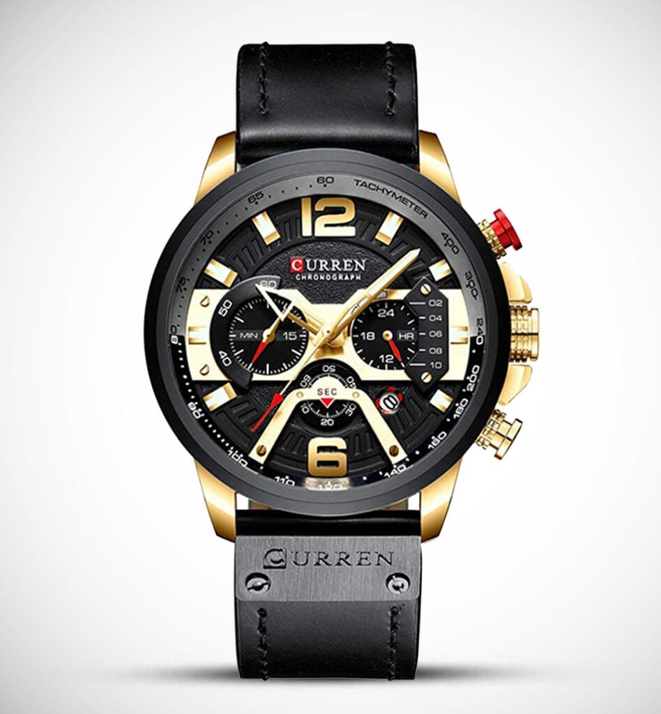 Curren 8329-Watch Ideas-Black-Gold