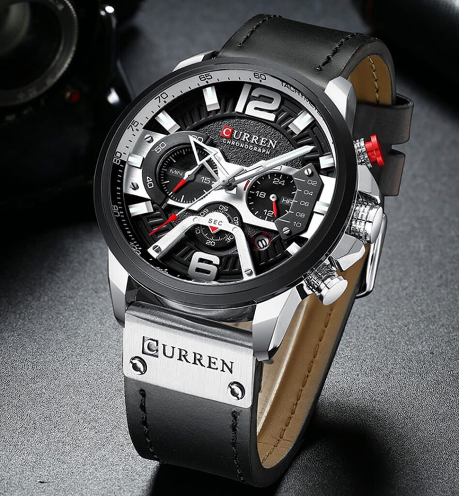 Curren 8329-Watch Ideas-Black-White