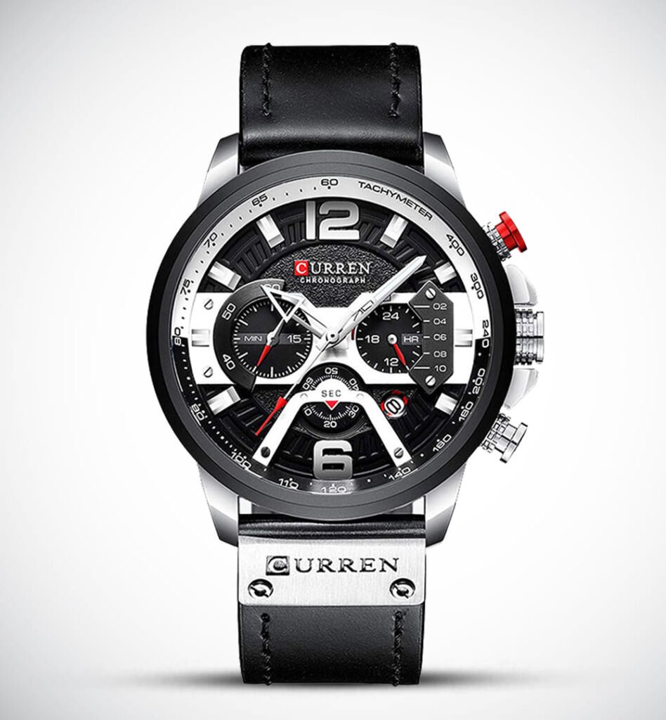 Curren 8329-Watch Ideas-Black-White