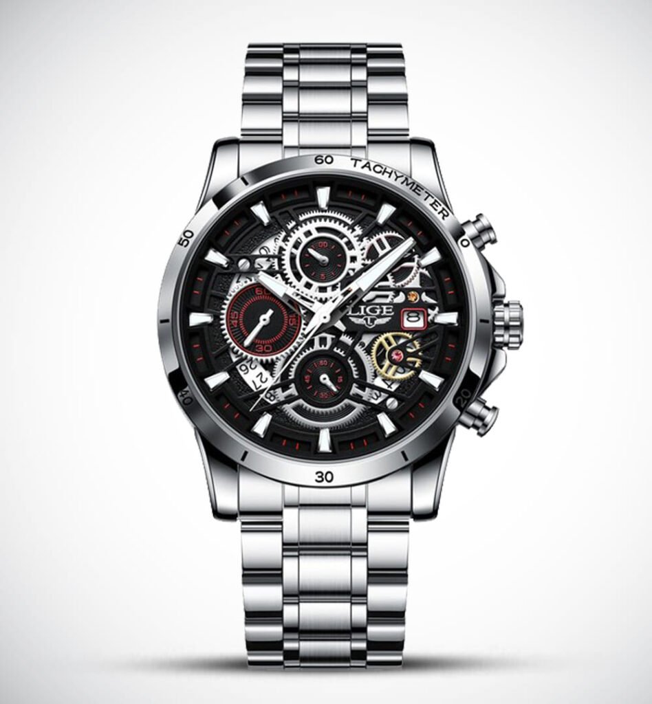 Lige 8977-Watch Ideas-Silver-Steel