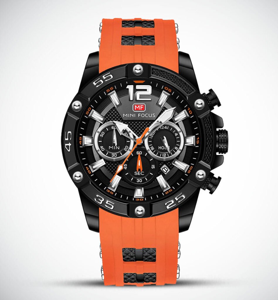 Minifocus MF0349G-Watch Ideas-Black-Orange