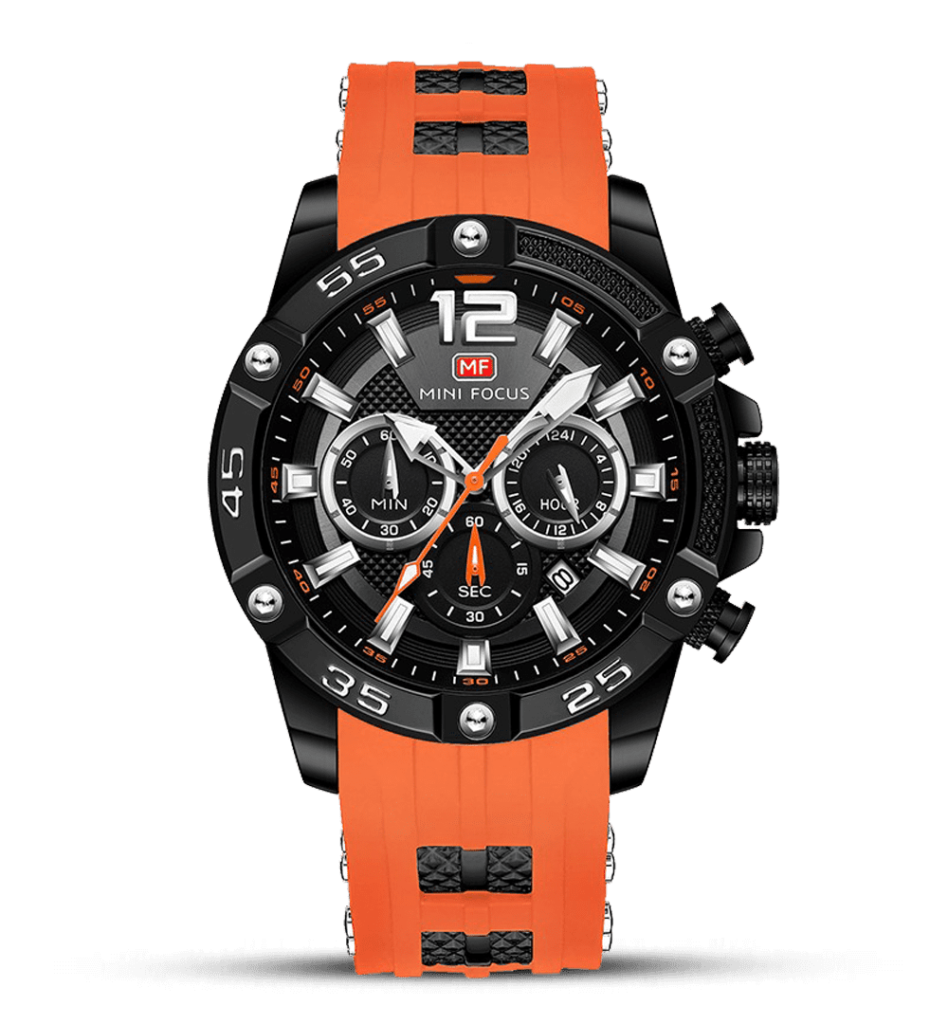 Minifocus MF0349G-Watch Ideas-Black-Orange