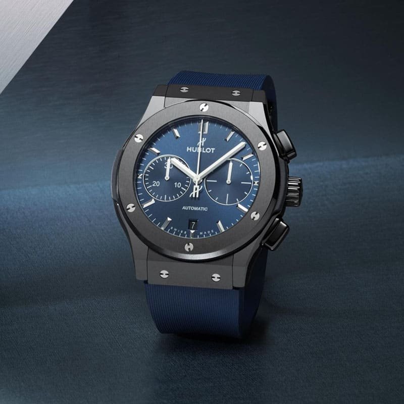 Hublot Classic Fusion Blue Chronograph Titanium