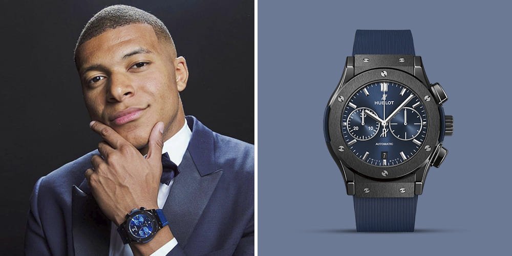 Kylian Mbappé – Hublot Classic Fusion Blue Chronograph Titanium