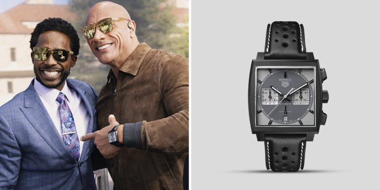 Dwayne Johnson "The Rock"-TAG Heuer Monaco Night Driver CBL2181.FC6515