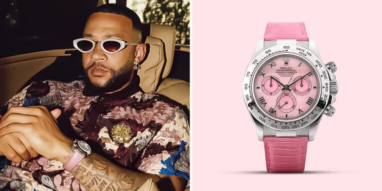 Memphis Depay-Rolex Daytona Beach Pink 116519 18K White Gold