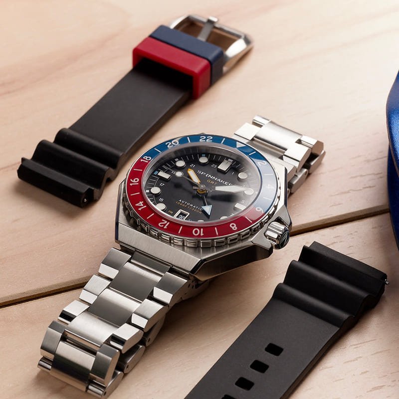 Spinnaker Dumas GMT Automatic Cobalt Crimson