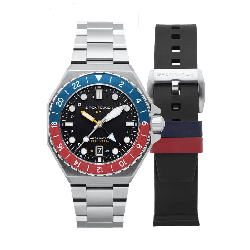 Spinnaker Dumas GMT Automatic Cobalt Crimson