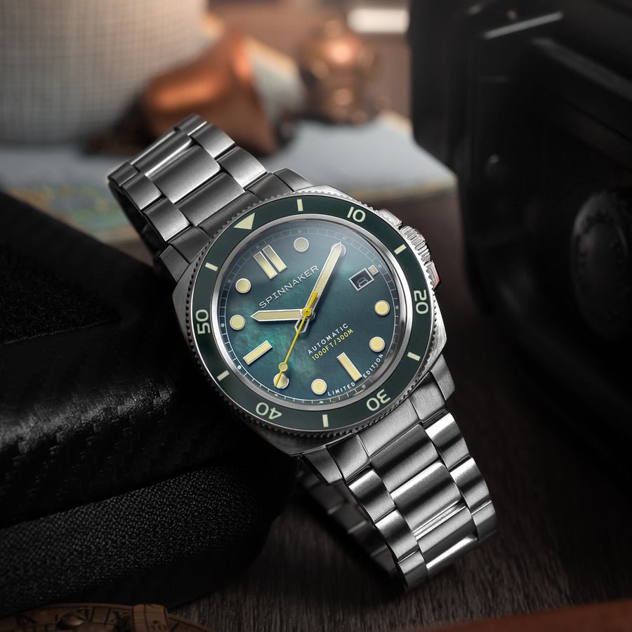 Spinnaker Hull Pearl Diver Automatic Limited Edition-Emerald Pearl SP-5106-33